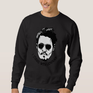 Sweatshirt Je me tiens avec Johnny n'est pas une bonne heure