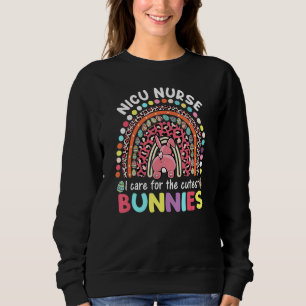Sweatshirt Je M'Occupe Des Bunnies Les Plus Cuttes Nicu Nurse
