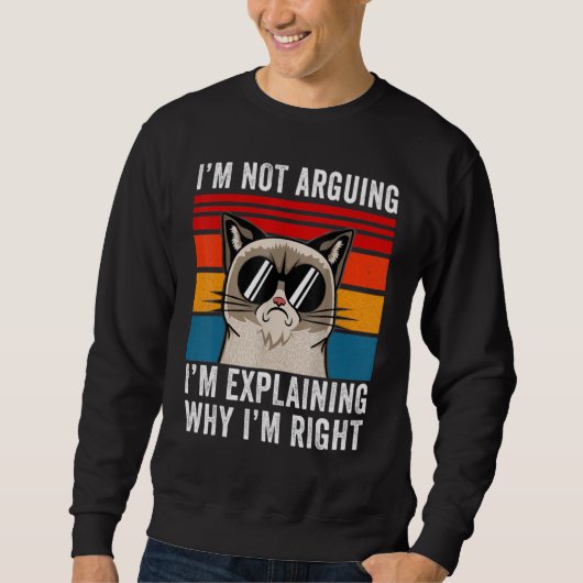 Sweatshirt Je n'affirme pas que j'explique juste pourquoi j'a (Devant)