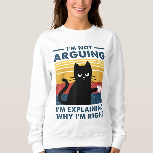 Sweatshirt Je n'affirme pas que j'explique juste pourquoi j'a (Devant)