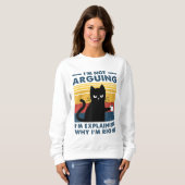 Sweatshirt Je n'affirme pas que j'explique juste pourquoi j'a (Devant entier)