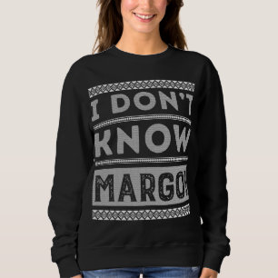 Sweatshirt Je ne connais pas Margo laide pull de Noël Funny G