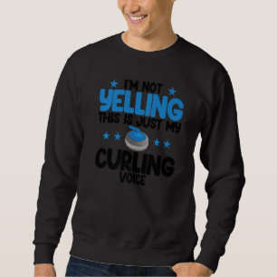 Sweatshirt Je ne crie pas voix bouclée plus grand frisbee du
