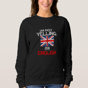 Sweatshirt Je Ne Dis Pas Je M Anglais Angleterre Citer Zip