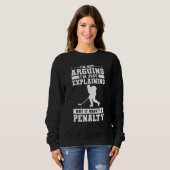 Sweatshirt Je ne discute pas, j'explique simplement pourquoi (Devant entier)