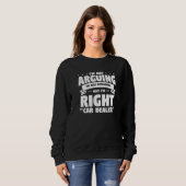 Sweatshirt Je ne discute pas, j'explique simplement pourquoi (Devant entier)