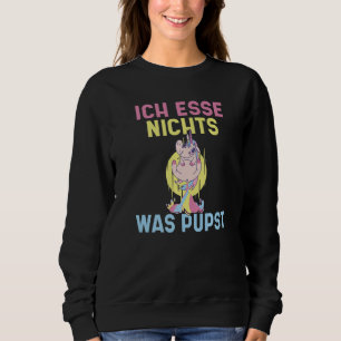Sweatshirt Je ne mange rien qui fait des pets végans et végét
