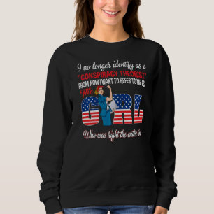 Sweatshirt Je Ne M'Identifie Plus Comme Un Théoriste Conspira