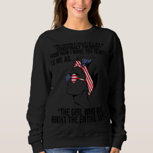Sweatshirt Je Ne M'Identifie Plus Comme Un Théoriste Conspira