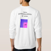 Sweatshirt je ne pense pas que le gazouillement est désormais (Dos)