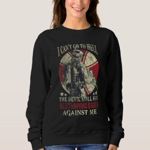 Sweatshirt Je ne peux pas aller en enfer, le diable a encore 