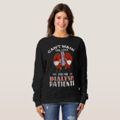 Sweatshirt Je Ne Peux Pas Masquer L'Amour Pour Mes Patients D (Devant entier)