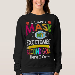 Sweatshirt Je ne peux pas masquer mon enthousiasme deuxième a