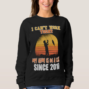 Sweatshirt Je ne peux pas travailler aujourd'hui, mon bras es