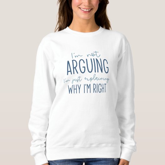 Sweatshirt Je ne plaide pas (Devant)