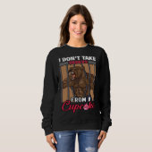 Sweatshirt Je ne prends pas les commandes d'un cupcake (Devant entier)