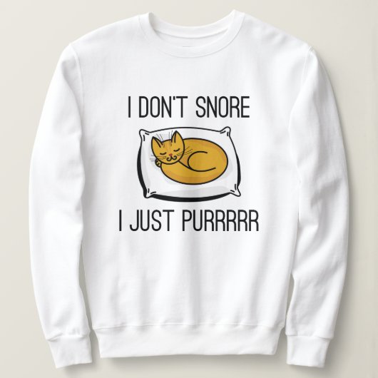 Sweatshirt Je ne ronfle pas (Design devant)