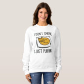 Sweatshirt Je ne ronfle pas (Devant entier)