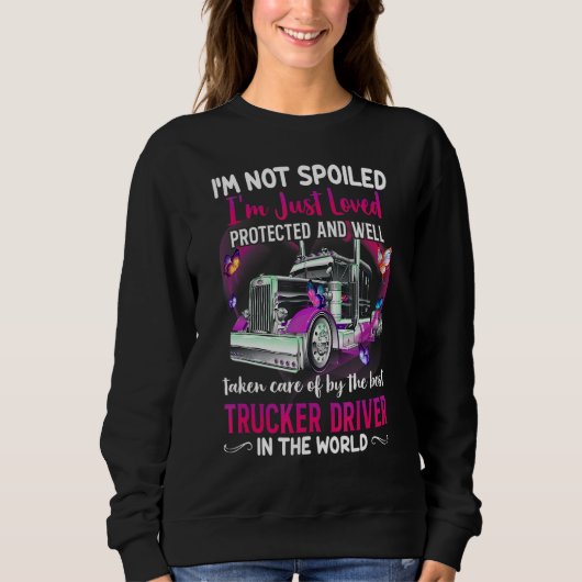 Sweatshirt Je ne suis pas gâté Je suis juste adoré Protected (Devant)