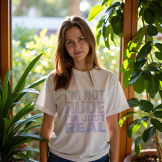 Sweatshirt Je ne suis pas Rude Je suis juste Vrai