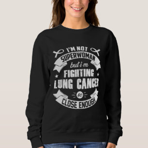 Sweatshirt Je ne suis pas superwoman mais je combats le