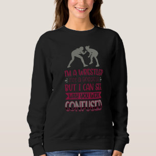 Sweatshirt Je ne suis pas une déesse mais un lutteur, je vois