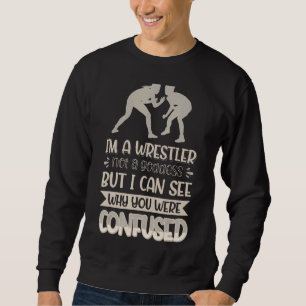 Sweatshirt Je ne suis pas une déesse mais un lutteur, je vois
