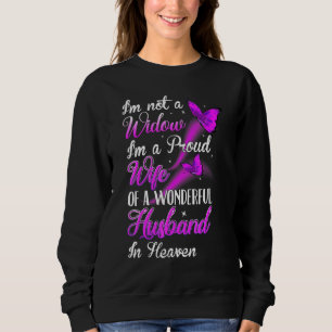 Sweatshirt Je Ne Suis Pas Une Veuve Je Suis Une Fier Femme D'