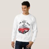 Sweatshirt Je ne suis pas Vieux Je suis Classique ! Corvette (Devant entier)