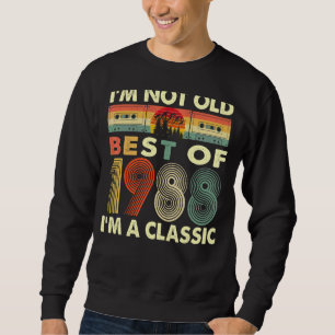Sweatshirt Je ne suis pas vieux Je suis un classique Vintage