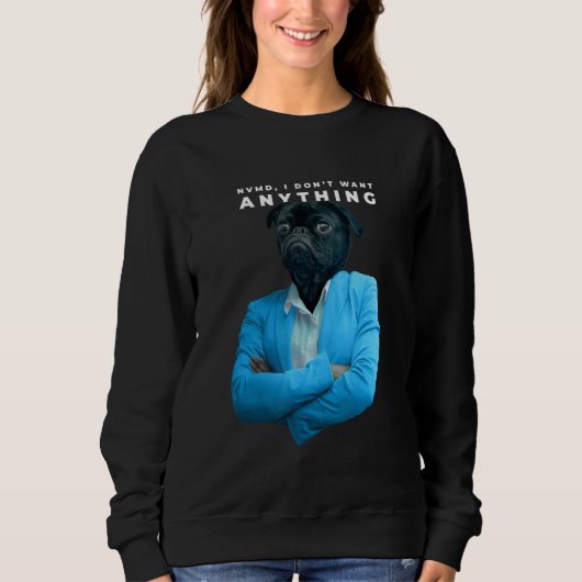 Sweatshirt Je ne veux rien de Carlin (Devant)
