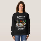 Sweatshirt Je Passe Avec Mes Gnomies Trauma Infirmière Noël G (Devant entier)