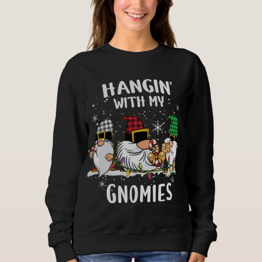 Sweatshirt Je Passe Avec Mes Gnomies Trauma Infirmière Noël G (Devant)