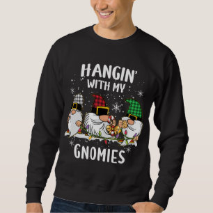 Sweatshirt Je Passe Avec Mes Gnomies Trois Gnomes Noël Buf
