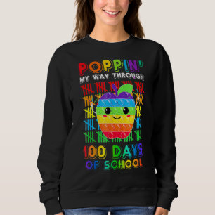 Sweatshirt Je Passe Mon Chemin À Travers 100 Jours D'École Po