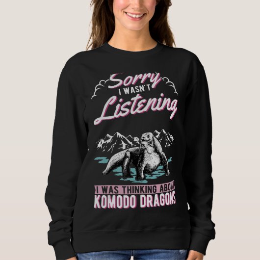 Sweatshirt Je Pensais À Komodo Dragons (Devant)