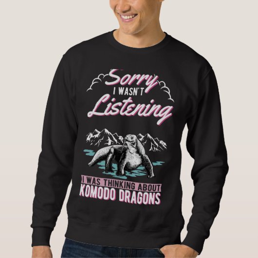 Sweatshirt Je Pensais À Komodo Dragons (Devant)