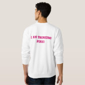 Sweatshirt Je pense le rose ! (Dos entier)