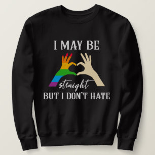 Sweatshirt Je peux être droit, mais je ne déteste pas le mois