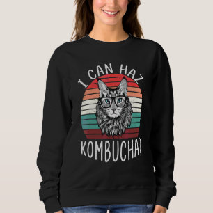 Sweatshirt Je Peux Haz Kombucha Chat Boire Probiotique T