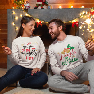 Sweatshirt Je Peux Vous Faire Retrouver Sur La Naughty List F