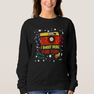 Sweatshirt Je photographie des gens pour le plaisir Photograp