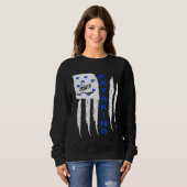 Sweatshirt Je Plais Être Kayak (Devant entier)