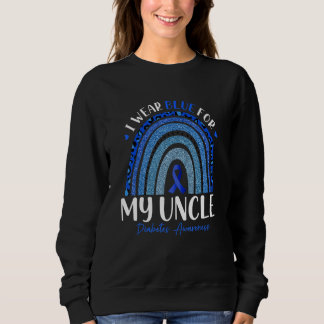 Sweatshirt Je Porte Du Bleu Pour La Sensibilisation Au Diabèt