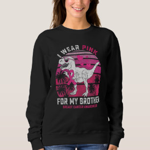 Sweatshirt Je Porte Du Rose Pour Mon Frère Rex Ruban De Dinos