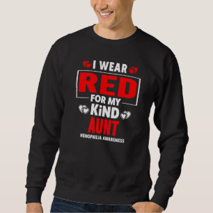 Sweatshirt Je Porte Du Rouge Pour Ma Tante Sensibilisation À