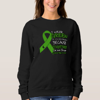 Sweatshirt Je porte du vert pour ma petite-fille Paralysie cé