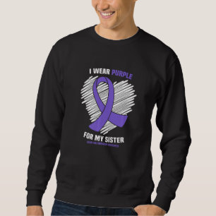 Sweatshirt Je Porte Du Violet Pour Ma Soeur Chiari Malformati