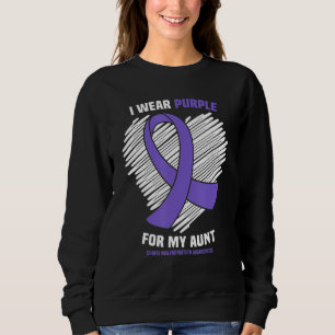 Sweatshirt Je Porte Le Violet Pour Ma Tante Chiari Malformati