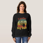 Sweatshirt Je Préfère Big Balls Retro Bowling (Devant entier)